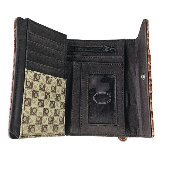 Vintage Y2K Liz Claiborne Denim Vegan Leather Hobo Bag & 2 Matching Wallets - Picture 11 of 12